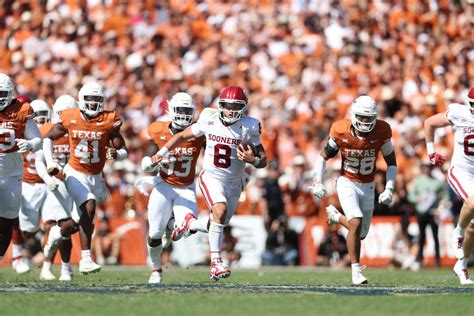 red river rivalry scores|Texas.